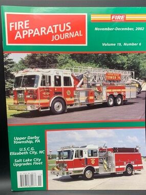 Fire Apparatus Journal Nov December 2002 Vol 19 Number 6 Upper Darby PA USCG NC
